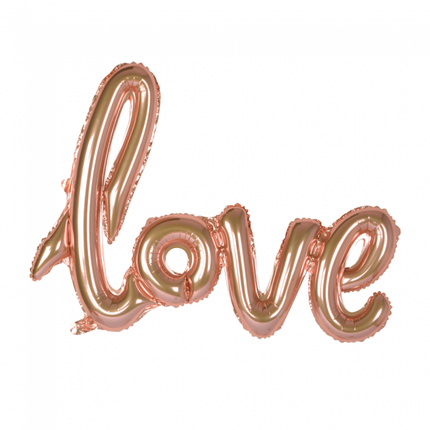 Ballon de baudruche Love Rose Gold 1.19m vide