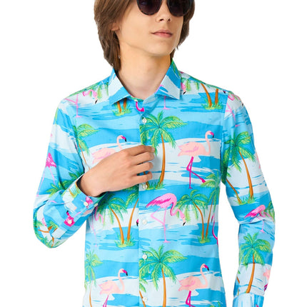 Hawaii Flamingo Teen Shirt Boy Teen <tc>OppoSuits</tc>