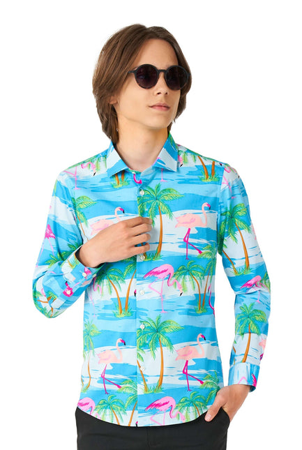 Hawaii Flamingo Teen Shirt Boy Teen OppoSuits