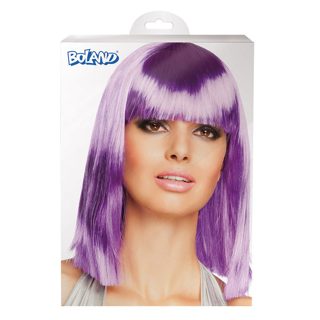 Bob Wig Long Purple