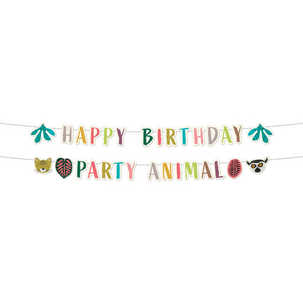 Jungle Animals Letter Sling Happy Birthday 2pcs