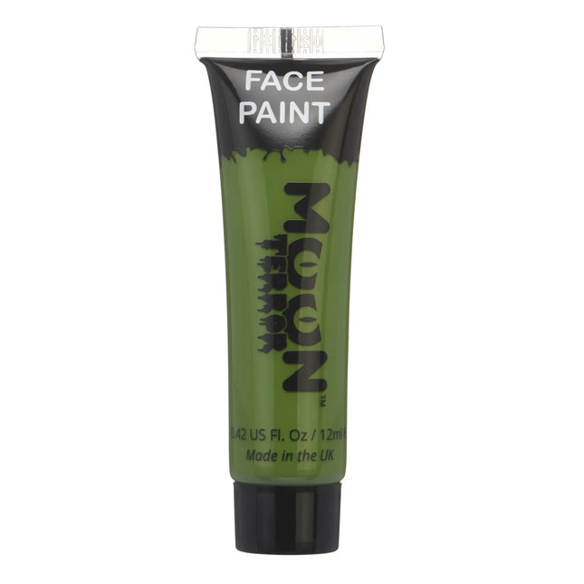 Peinture pour le visage d'Halloween Moon Terror Zombie Green 12ml