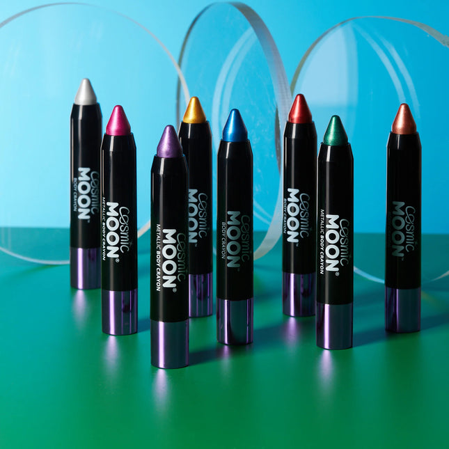 Cosmic Moon Metallic Body Crayons Green 3.2g