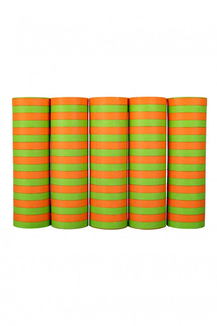 Serpentin vert orange 5 rouleaux 4m