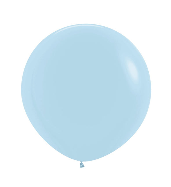 Ballons Pastel Bleu Mat 61cm 10pcs