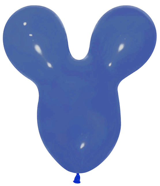 Ballons Tête de Souris Bleu Royal 25pcs