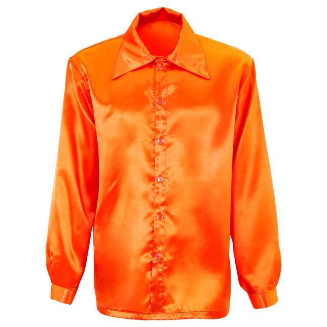 Chemisier Disco Orange Hommes