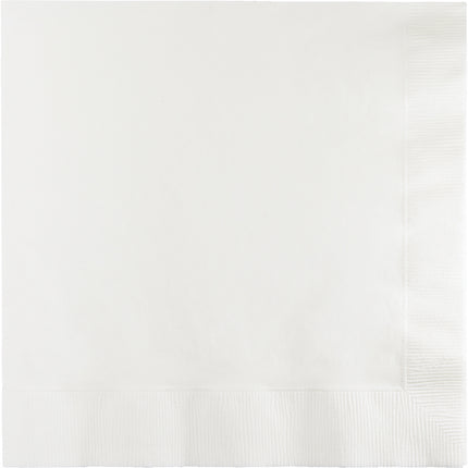 Serviettes blanches 3 couches 33cm 50pcs