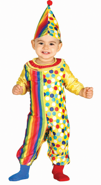 Costume de clown Baby Coloured