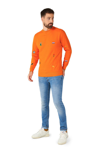 Orange Holland Hup Pull Hommes OppoSuits