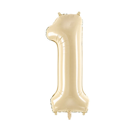 Ballon de 1 an beige vide 72cm