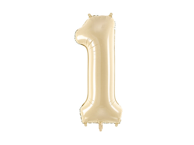 Ballon de 1 an beige vide 72cm