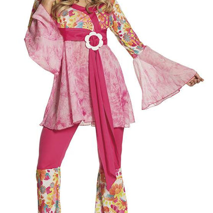 Costume Hippie Dames Rose