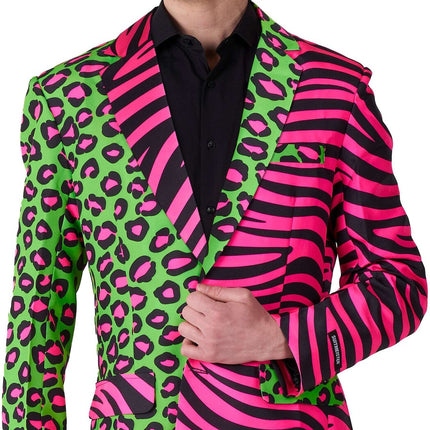 Panther Tiger Neon Blazer Hommes Suitmeister