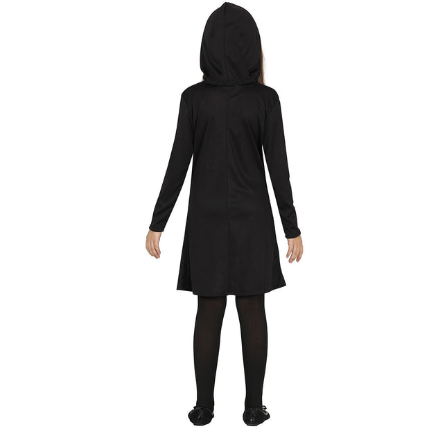 Costume d'Halloween Squelette Fille Noir Blanc