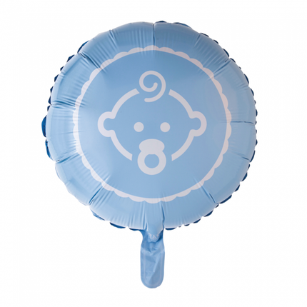 Ballon à l'hélium Baby Boy Bleu clair 45cm vide