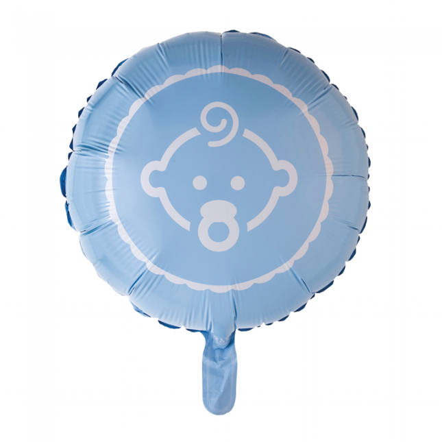 Ballon à l'hélium Baby Boy Bleu clair 45cm vide