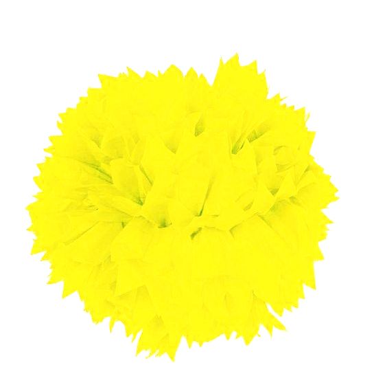 Pompon Néon Jaune 30cm