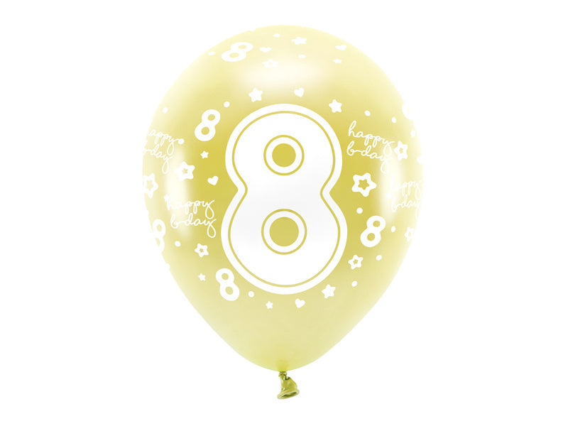 Ballons 8 ans or