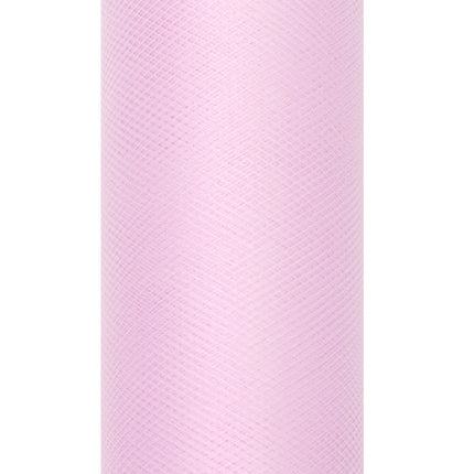 Rouleau de tulle rose clair 15cm 9m