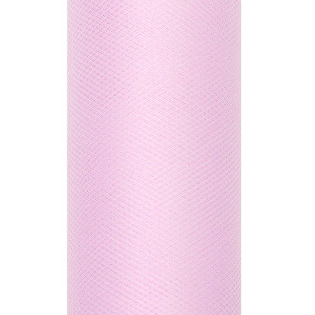 Rouleau de tulle rose clair 15cm 9m