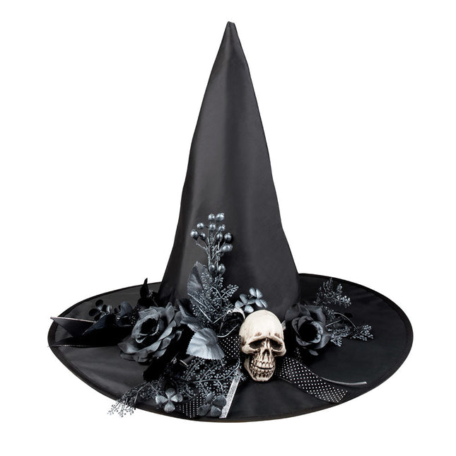 Chapeau de sorcière d'Halloween Crânes