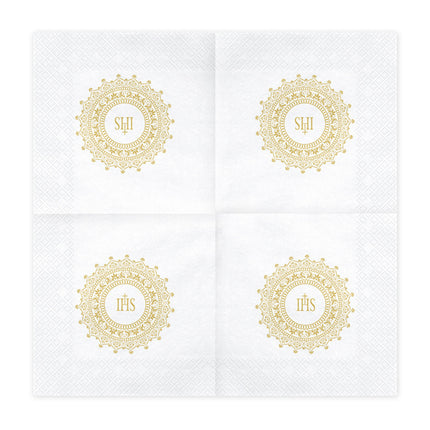 Serviettes de Communion Or 33cm 20pcs