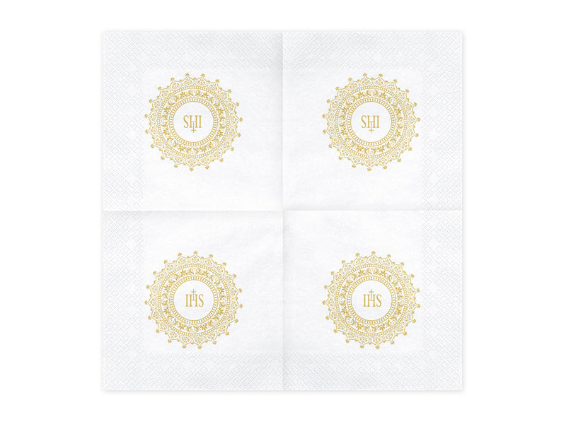 Serviettes de Communion Or 33cm 20pcs