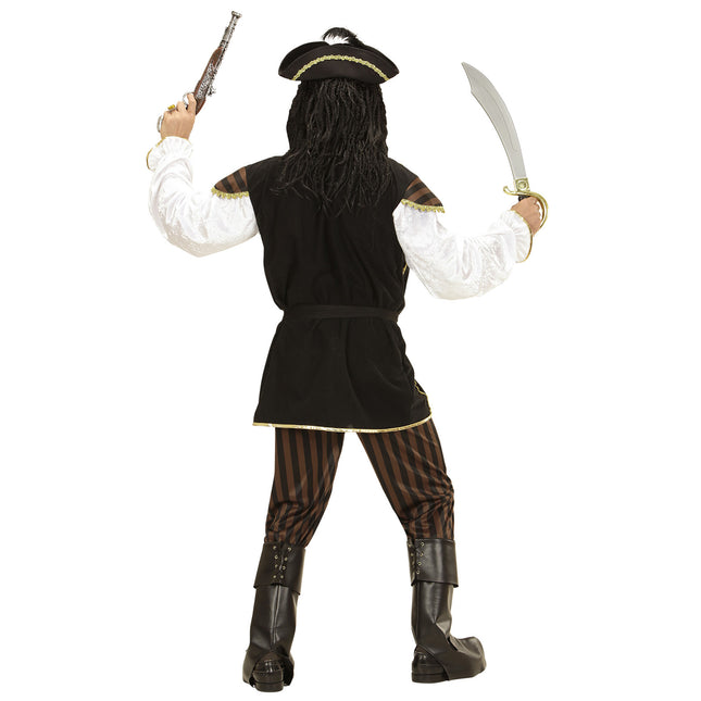 Costume de pirate Noir Or Hommes