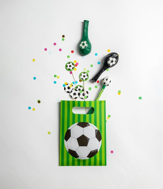 Sacs de partage pour le football Vert 6pcs