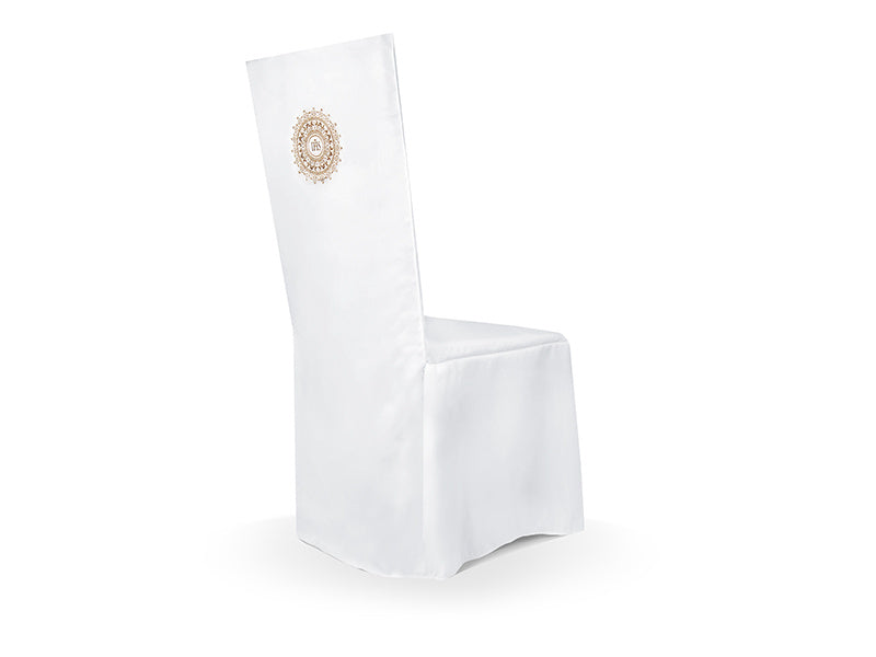 Housse de chaise de communion Blanc