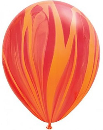 Ballons Superagate Rouge et Orange 28cm 25pcs