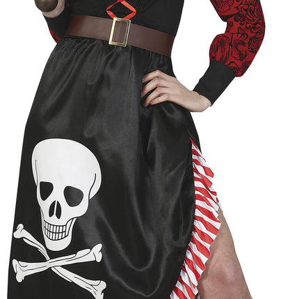 Robe Pirate Rouge Noir Dames