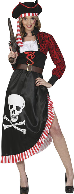 Robe Pirate Rouge Noir Dames