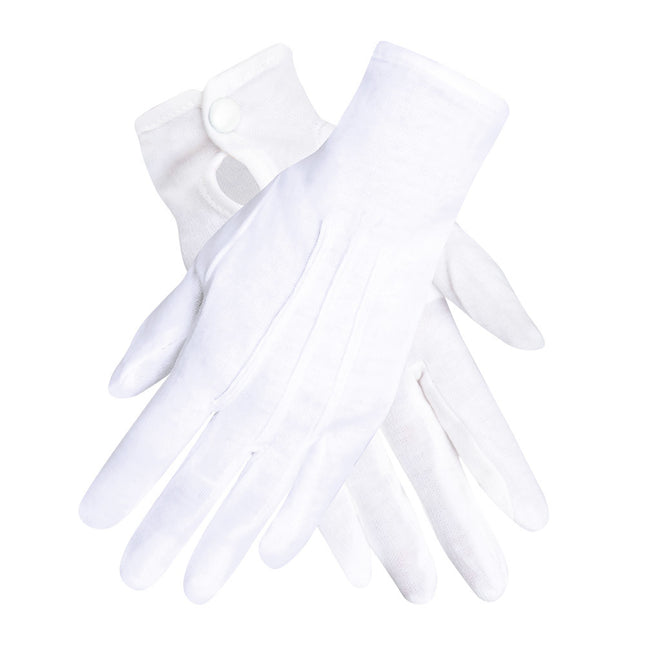 Gants blancs Bouton poussoir