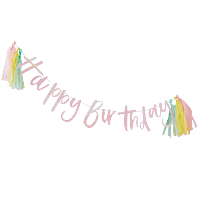 Guirlande de lettres Happy Birthday 2m