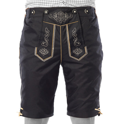 Lederhosen Court Noir et Bretelles