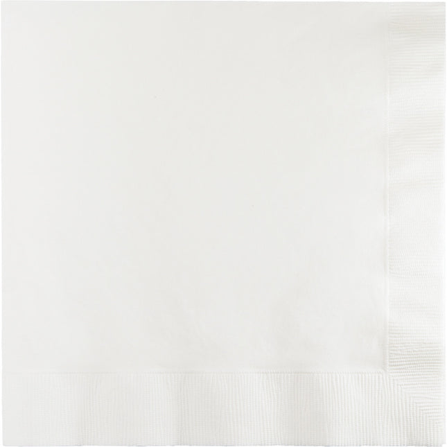 Serviettes de table blanches à 2 couches 33cm 20pcs