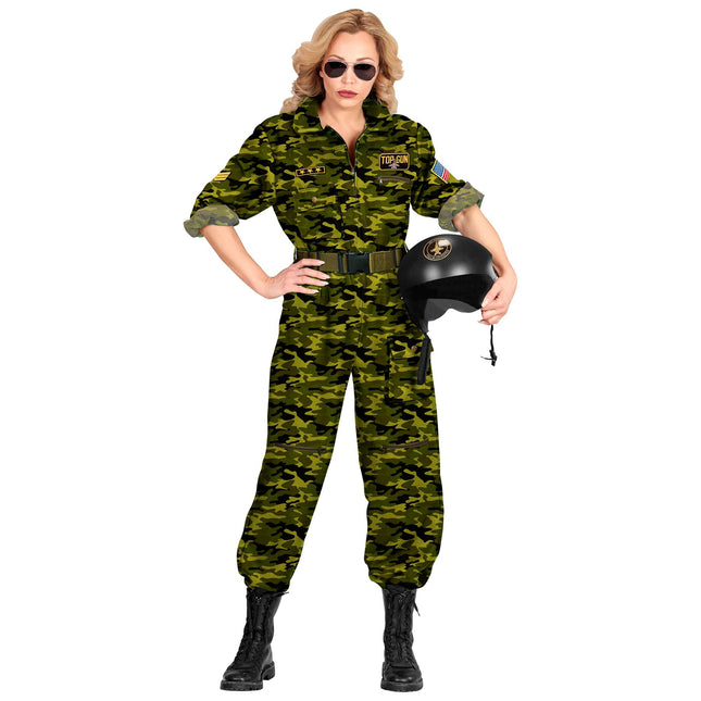 Costume de pilote Dames vertes