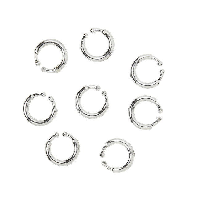 Faux piercing en argent 8pcs