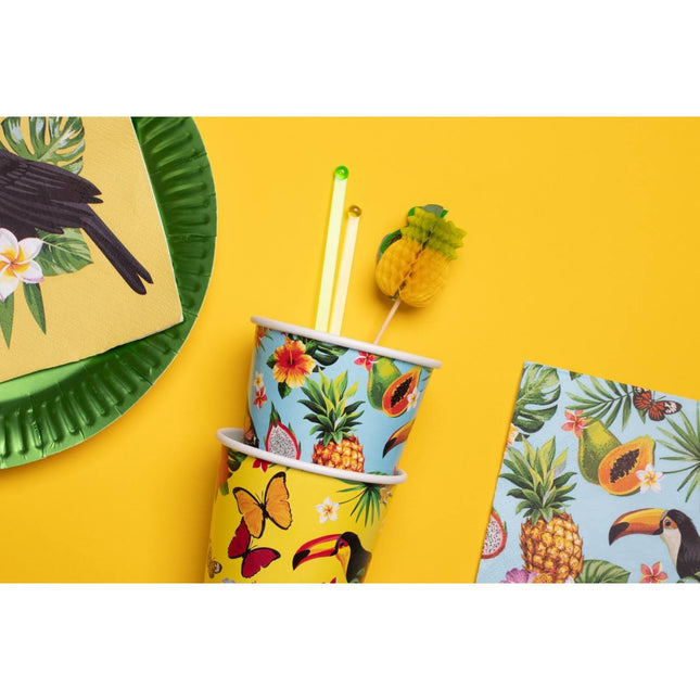 Serviettes de table Hawaii Toucan 33cm 20pcs