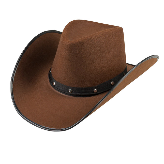 Chapeau de cow-boy marron 45cm