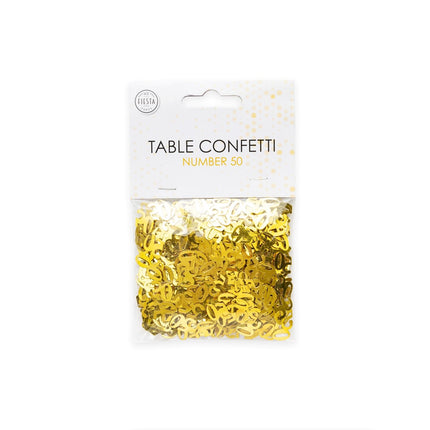 Confetti de table 50 ans d'or