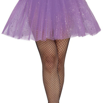 Tutu violet à paillettes pour dames 40 cm