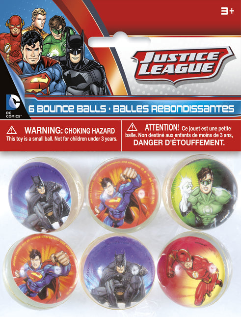 Justice League Balles rebondissantes 3cm 6pcs