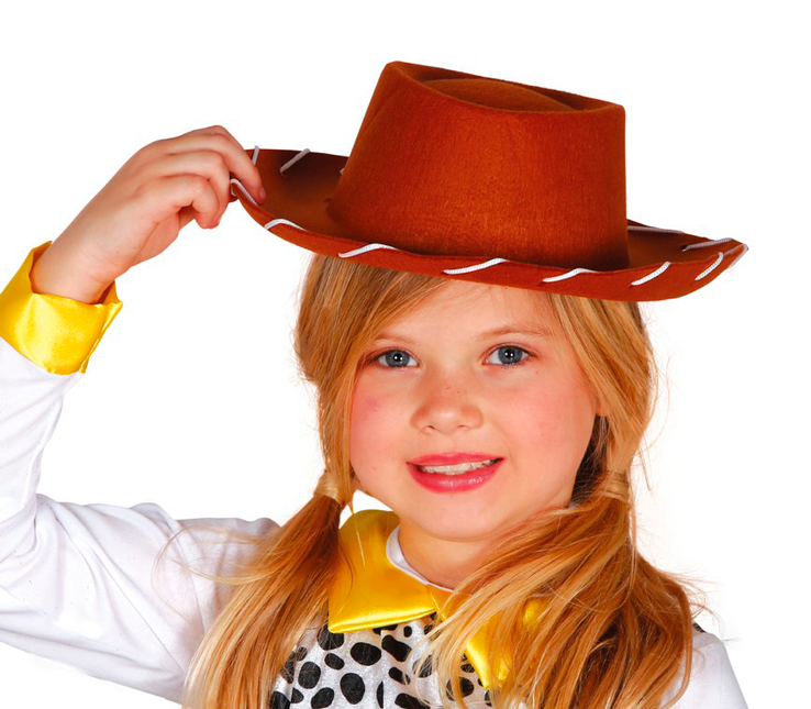 Chapeau de cow-boy marron enfant