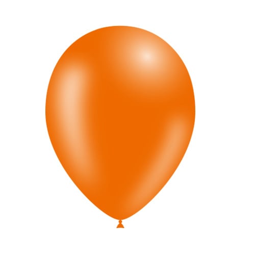 Ballons de baudruche orange 25cm 50pcs