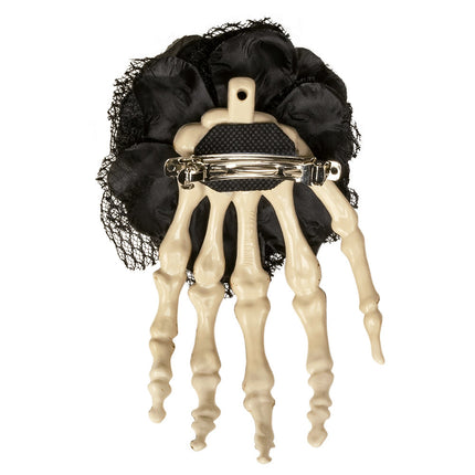 Accessoire pour cheveux d'Halloween Main de squelette