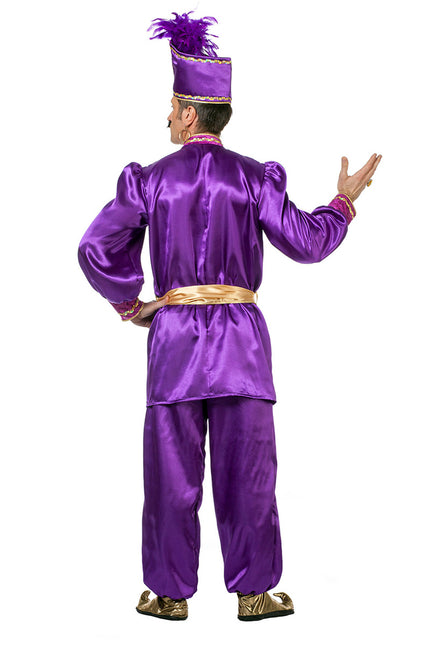 Costume de sultan violet pour homme