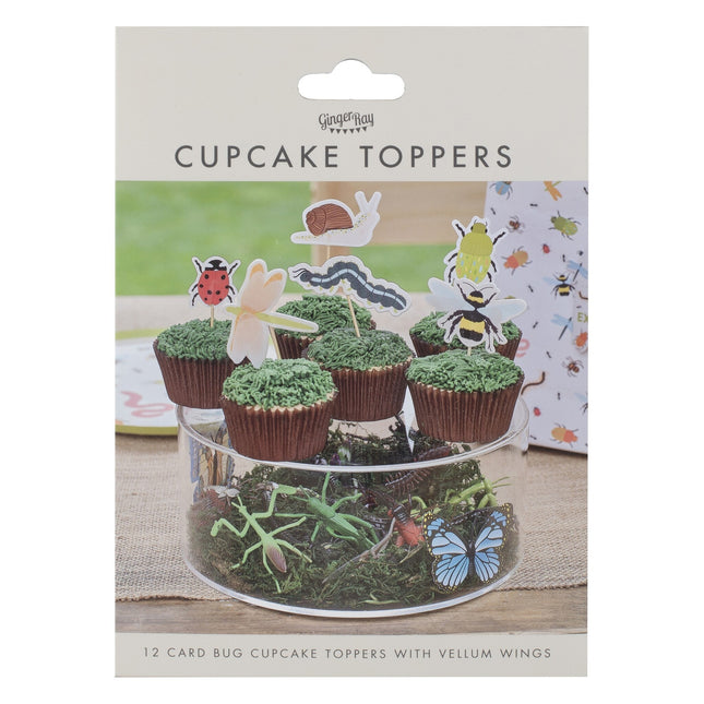 Garnitures de cupcake animaux de la forêt 12pcs